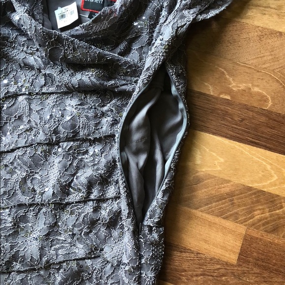 Knee length dress. Grey/bluish. - Picture 3 of 5